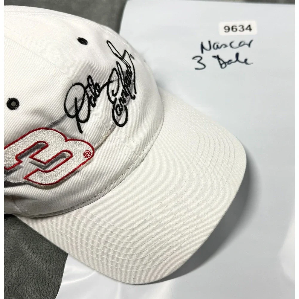 Dale Earnhardt 3 Hat Mens One Size White Signature NASCAR Chase Authentics